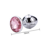 Runyu Toys for Adults Plug Anal Sex Metal Butt Plug With Jewelry Erotic Toy  Mini Vibrator Anal Plug Private Good for Men/Women